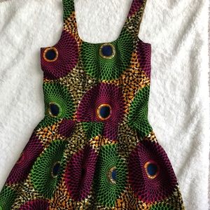 Dress African print Size S , beautiful colors